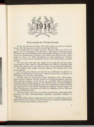Vorereignisse und Kriegsausbruch