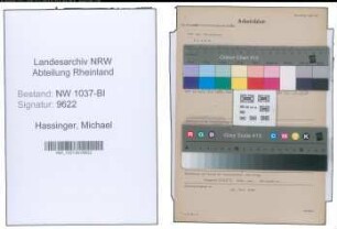 Entnazifizierung Michael Hassinger , geb. 01.02.1898 (Bahnsekretaer)