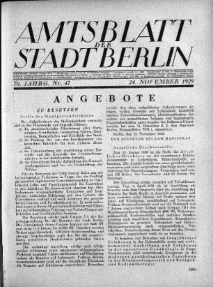 1929,47: Nr. 47, 24. November 1929