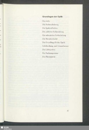 Grundlagen der Optik