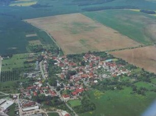 Straußfurt. Stadtansicht. Luftaufnahme