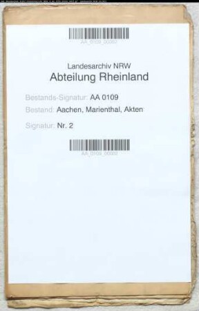 Kopien von Testamentarischen Vermächtnissen von Martl. 1654-1742