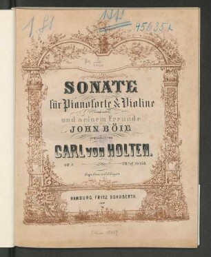 Sonate für Pianoforte & Violine : op. 5