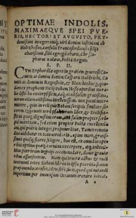Optimae indolis, maximaeqve spei pveris, Hectori et Avgvsto [...]