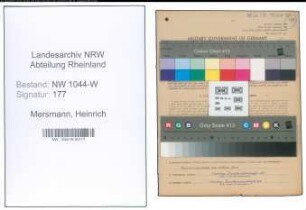 Entnazifizierung Heinrich Mersmann , geb. 29.04.1901 (Gemeindevertreter)