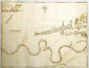 WHK 23 Österreichischer Sukzessionskrieg 1740-1748 bis zum Aachener Frieden: Plan der Belagerung von Sterling Castle, 1746