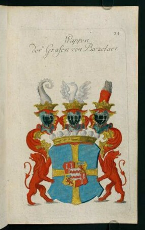 75r-75v, 75. Wappen der Grafen von Boezelaer