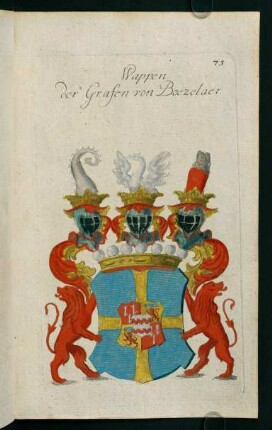 75r-75v, 75. Wappen der Grafen von Boezelaer