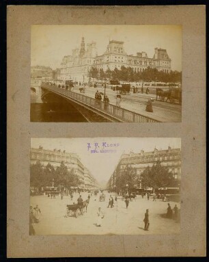 Rathaus (Hôtel de Ville) und Avenue de l’Opéra, Paris: Ansicht