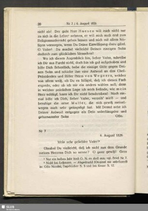 Nr 7. 6. August 1826