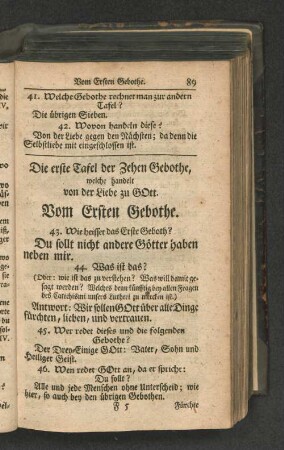 Vom Ersten Gebothe.