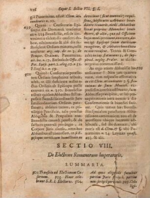 Sectio VIII. De Electione Romanorum Imperatoris.