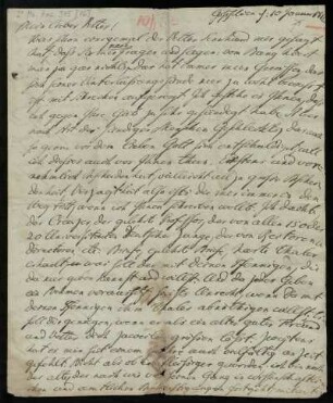 Brief von Johann Heinrich Christian Bang an Friedrich Creuzer