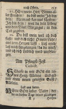Am Pfingst-Fest.
