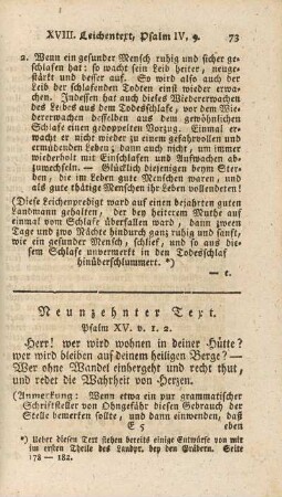 Neunzehnter Text