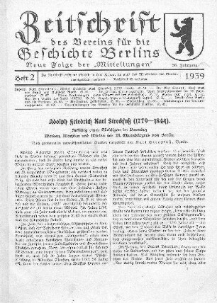 Adolph Friedrich Karl Streckfuß (1779-1844)