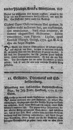 Abhandlung von livländischen Geschichtschreibern.