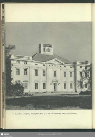 Landhaus Georgium, Vorderfront