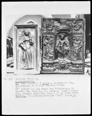 Ofenkacheln — Ofenkachel mit Personikifation des "Glaubens"