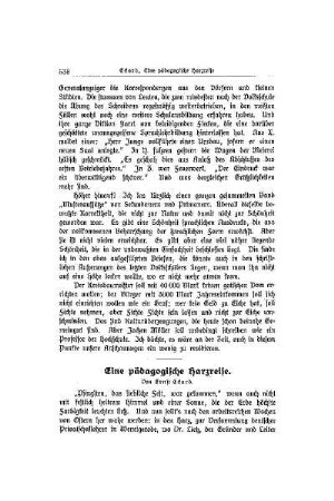 Eine pädagogische Harzreise