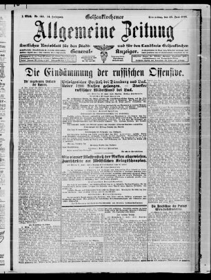 Gelsenkirchener allgemeine Zeitung. 1904-1943