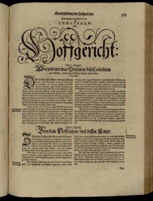 Das siebende Concilium Ist Judiciale