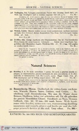 Natural Sciences (No. 552 - 566)