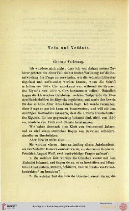 Veda und Vedânta