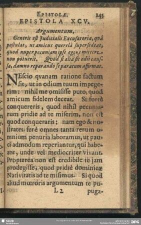 Epistola XCV.