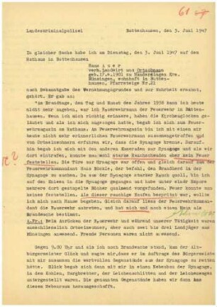 Strafakte Schrage, Reinhold, Lehrer, Münsingen u.a. Qu.61-91