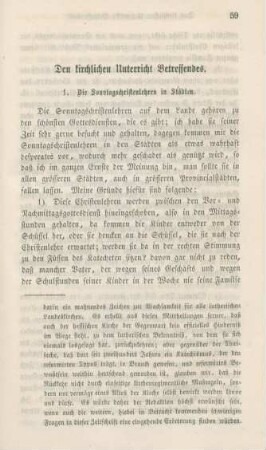 59-64 Den kirchlichen Unterricht Betreffendes