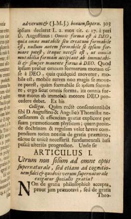 303-316, Articulus I