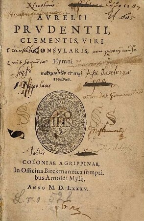 Avrelii Prvdentii Clementis, Viri Consvlaris, Hymni