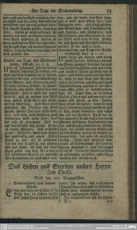 Das Leiden und Sterben unsers Herrn Jesu Christi