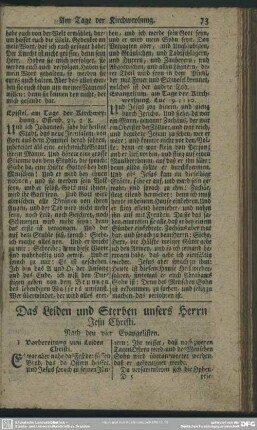 Das Leiden und Sterben unsers Herrn Jesu Christi