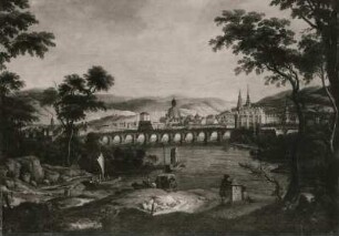 Unbekannter Maler: Dresden (Stadtbild in Landschaft). Öl auf Leinwand; 94 x 106 cm. Dresden: Gemäldegalerie Alte Meister 52/14 k