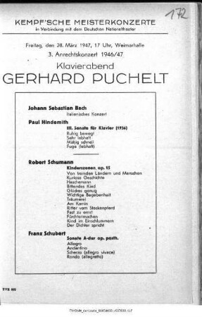 Klavierabend Gerhard Puchelt