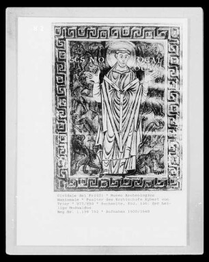 Psalter des Erzbischofs Egbert von Trier — der heilige Modualdus, Folio fol. 135