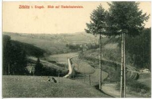 Zöblitz. Blick auf Niederlauterstein
