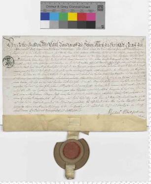 Carl Landgraf von Hessen belehnt Albrecht von Dassel mit dem Zehnten vor Hoppensen.
