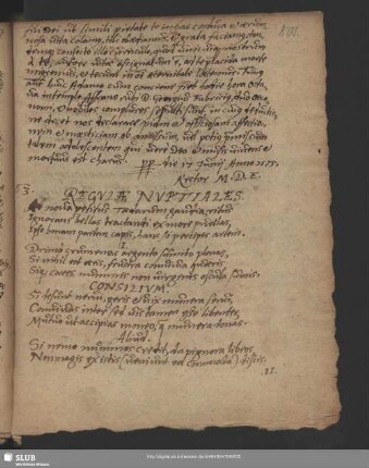 Nr. 63. Regulae nuptiales.