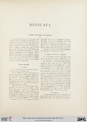 4.1901: Antike Denkmäler in Serbien