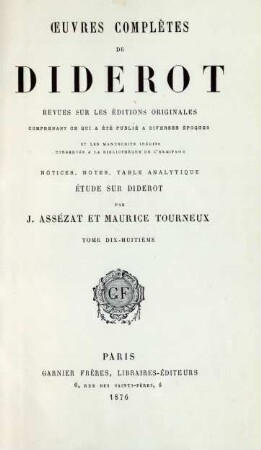 T. 18: Lettres à Falconet - Lettres à Mlle Volland
