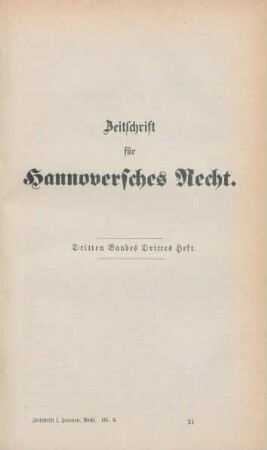 Dritten Bandes drittes Heft