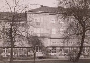 Dresden, Marcolini-Palais : Dresden. Marcolini-Palais (Richard Wagners letzte Wohnung vor seiner Flucht 1849). Gartenseite