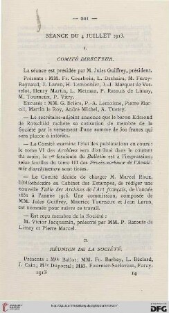 Séance du 4 juillet 1913