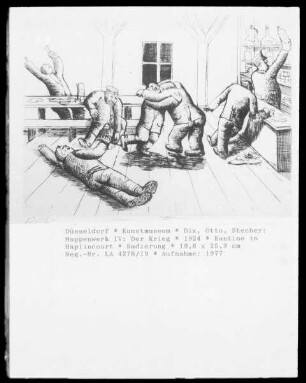 Mappenwerk IV: Der Krieg — Kantine in Haplincourt