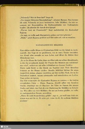 Madagassische Melodie