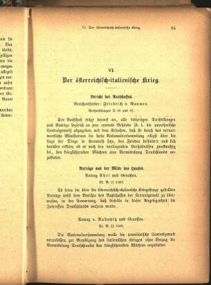 VI. Der österreichisch-italienische Krieg.