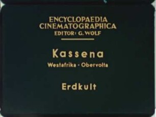 Kassena (Westafrika, Obervolta) - Erdkult